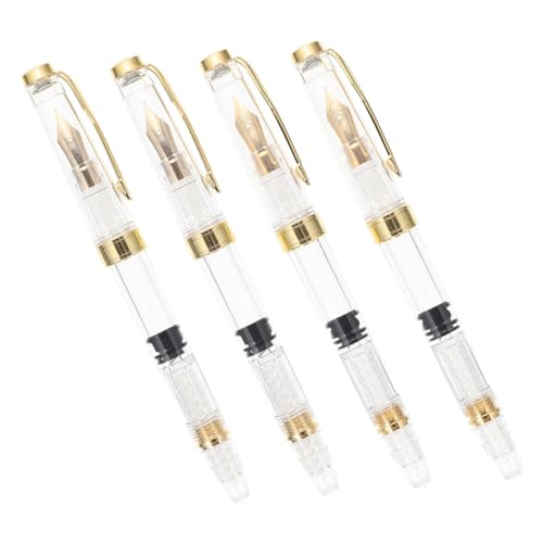 Angoily 1 Satz Füllfederhalter Transparentes Design Nachfüllbare Schreibgeräte Für Büro Piston Füller Für Präzises Schreiben Und 4 Stück Angoily 1 Satz Füllfederhalter Transparentes Design Nachfüllbare Schreibgeräte Für Büro Piston Füller Für Präzises Schreiben Und 4 Stück von Angoily