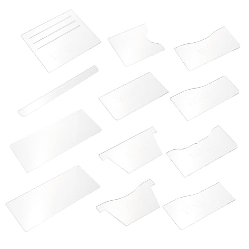Angoily 1 Satz Geldbörse Schablonen Vorlage für Diy Lederhandwerk Kurze Brieftasche Muster Präzise Maße Langlebig und Leicht zu Reinigen für Anfänger und Profis von Angoily