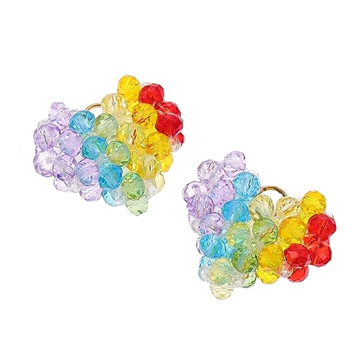 Angoily 1 Satz Glasperlen Für Diy Schmuck Geflochtene Spacer Beads Zur Herstellung Von Armbändern Und Bastelmaterialien Für Schmuckideen 2 Stück von Angoily