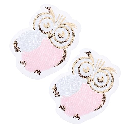 Angoily 1 Satz Große Diy Katzenkopf Owl Applikationen Dekorative Stickerei Patches Für Kleidung Jeans Taschen Und Mehr Langlebig Für Handarbeiten 2 Stück von Angoily