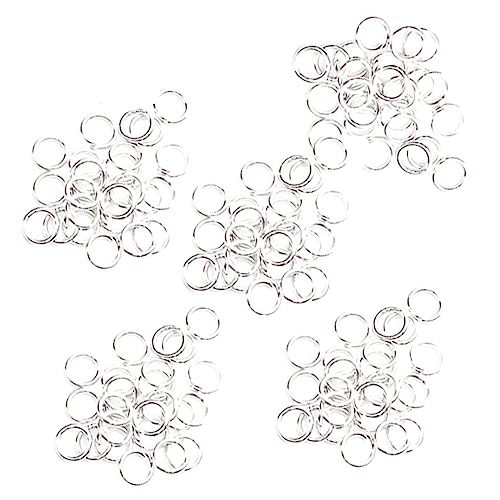 Angoily 1 Satz Haarring Runder Formring Karabinerverschlüsse Offener Biegering Silber 180 Stück Angoily 1 Satz Haarring Runder Formring Karabinerverschlüsse Offener Biegering Silber 180 Stück von Angoily