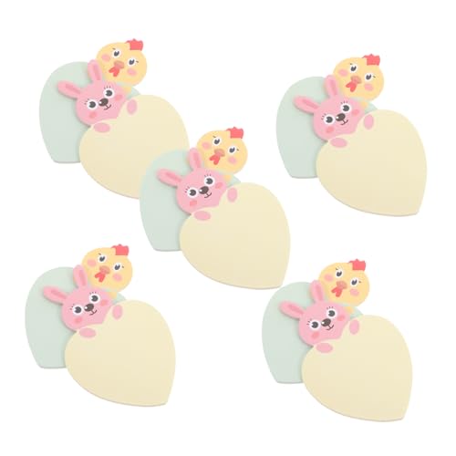 Angoily 1 Satz Hähnchen-Hasen- -Notizen kawaii bürobedarf süße Notizbilder lustige Notizpolster Papier von Angoily