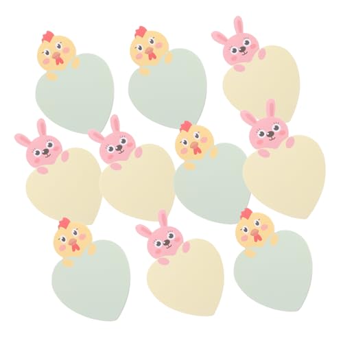 Angoily 1 Satz Hähnchen-hasen- -notizen Kawaii Bürobedarf Süße Notizbilder Lustige Notizpolster Papier von Angoily