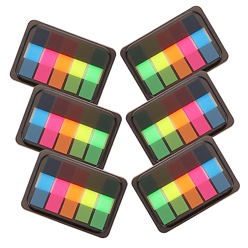Angoily 1 Satz Haftmarker Tabs Lese Index Tags Für Notizen Seitenmarkierungen Und Annotationen Schule Büro Und Studium Farbenfrohe Und Langlebige Klebezettel 6boxen Angoily 1 Satz Haftmarker Tabs Lese Index Tags Für Notizen Seitenmarkierungen Und Annotationen Schule Büro Und Studium Farbenfrohe Und Langlebige Klebezettel 6boxen von Angoily
