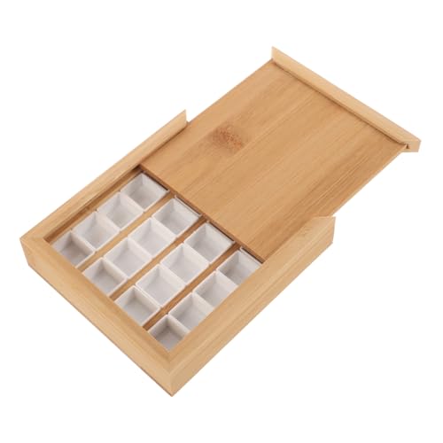 Angoily 1 Satz Halter für Aquarellpigmente Lagerung zur Aufbewahrung aquarellkasten Farben mischen Holzbox für Malpigmente Fächer Farbhalter Mischen von Malschalen Malkoffer Plastik Yellow Angoily 1 Satz Halter für Aquarellpigmente Lagerung zur Aufbewahrung aquarellkasten Farben mischen Holzbox für Malpigmente Fächer Farbhalter Mischen von Malschalen Malkoffer Plastik Yellow von Angoily