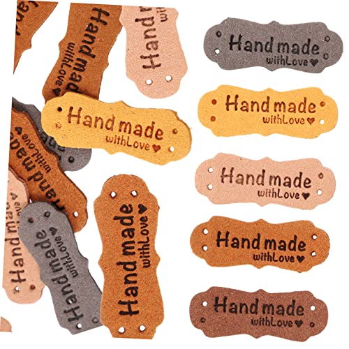 Angoily 1 Satz Handgemachte Lederetiketten Geprägte Kleidungsetiketten Mit Löchern Hautfarbe Diy Kleidungsetiketten Für Mützen Taschen Und Mehr 100 Stück Angoily 1 Satz Handgemachte Lederetiketten Geprägte Kleidungsetiketten Mit Löchern Hautfarbe Diy Kleidungsetiketten Für Mützen Taschen Und Mehr 100 Stück von Angoily