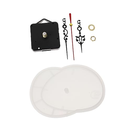 Angoily 1 Satz Handgemachte Silikon Uhrmacherform Diy Wanduhr Gießform mit Uhrwerk Bastelwerkzeuge für Wanddeko und Angoily 1 Satz Handgemachte Silikon Uhrmacherform Diy Wanduhr Gießform mit Uhrwerk Bastelwerkzeuge für Wanddeko und von Angoily