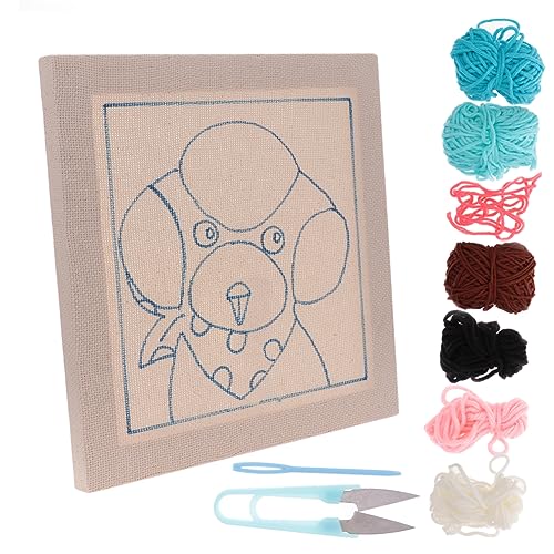 Angoily 1 Satz Handgemachte Stickmaterialien Diy Zubehör für Stickerei Einzigartige Handwerksprodukte für Dekoration ohne Stanznadel und Stativ Muster von Angoily
