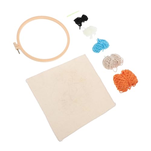 Angoily 1 Satz Handgemachtes Stickmaterial für Diy Projekte Einzigartige Zubehör für Stickerei ohne Stanznadel und Stativ Muster Anfänger und Kunstliebhaber von Angoily