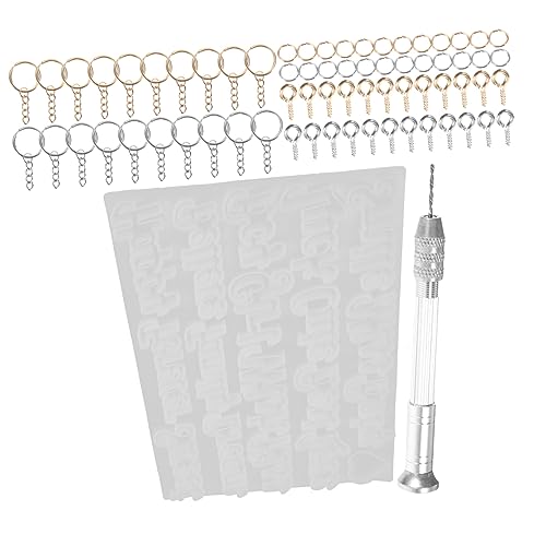 Angoily 1 Satz Harzform -Schlüsselbund Dekorationen klein Schlüsselanhängerform Alphabet-Anhängerform Ton Harzformen für Schmuck Gießformen aus Schmuckharz Buchstabe DIY Form Metall Weiß Angoily 1 Satz Harzform -Schlüsselbund Dekorationen klein Schlüsselanhängerform Alphabet-Anhängerform Ton Harzformen für Schmuck Gießformen aus Schmuckharz Buchstabe DIY Form Metall Weiß von Angoily