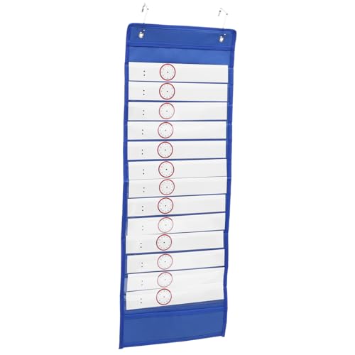 Angoily 1 Satz Haustier-oxford-tuch-kalender-hängetasche Liste Beutel Monatsplaner Wiederverwendbar Erinnerung Familienkalender Kalender-hängetasche Mit Teilen Täglich Oxford-stoff Blue von Angoily