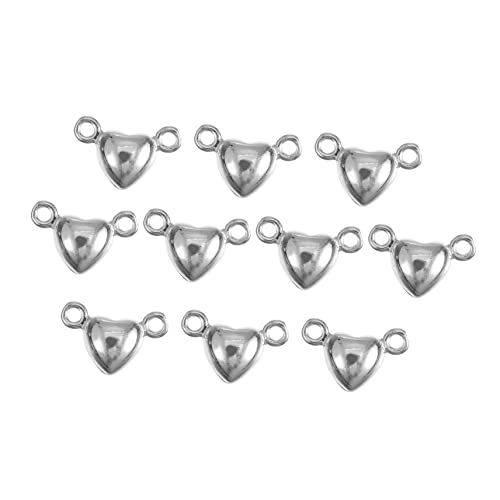 Angoily 1 Satz Herzförmiger Magnetverschluss Für Diy Schmuck Verbindungselemente Für Armbänder Für Schmuckgestaltungen 10 Stück von Angoily