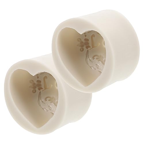 Angoily 1 Satz Herzform Kerzenherstellung Silikonseife Formen Valentinstagsformen Diy Bastelform Diy -seifenform Handgefertigte Seifenformen Silikonformen Selber Machen Kieselgel 2 Stück von Angoily