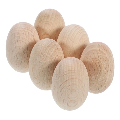 Angoily 1 Satz Holz Eier Dekorationen Unbehandeltem Holz Diy Bastelbedarf Für Ostern Blanko Eier Zum Bemalen Für Handwerksprojekte 6 Stück Angoily 1 Satz Holz Eier Dekorationen Unbehandeltem Holz Diy Bastelbedarf Für Ostern Blanko Eier Zum Bemalen Für Handwerksprojekte 6 Stück von Angoily