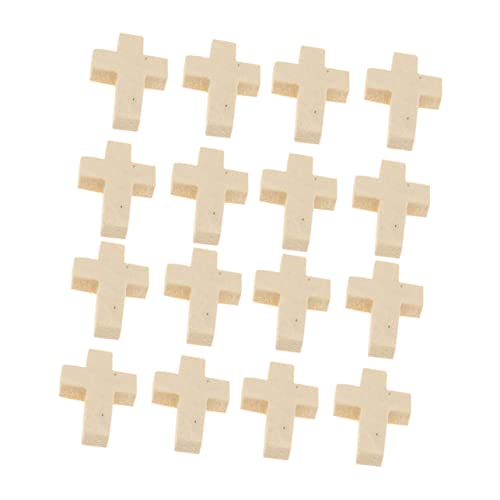 Angoily 1 Satz Holzkreuzanhänger Reiz Kreuzen Kruzifix Schmuck Herstellung Handwerk Zauber Machen Kreuze Zum Basteln Bastelzauber Vintage -zubehör Anhänger Charme Hölzern 100 Stück von Angoily