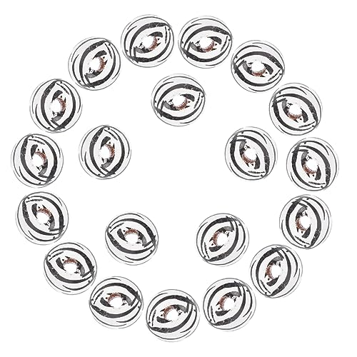 Angoily 1 Satz Holzlose Perlen Für Diy Schmuckherstellung Runde Holzperlen Charms Leopardenmuster Bastelzubehör Für Armbänder 20 Stück von Angoily