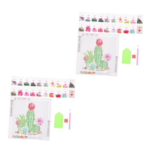 Angoily 1 Satz Kaktus Muster Stickset für Anfänger Diy Kreuzstich Stickerei Set für Handarbeiten für Dekoration und ohne Rahmen Angoily 1 Satz Kaktus Muster Stickset für Anfänger Diy Kreuzstich Stickerei Set für Handarbeiten für Dekoration und ohne Rahmen von Angoily