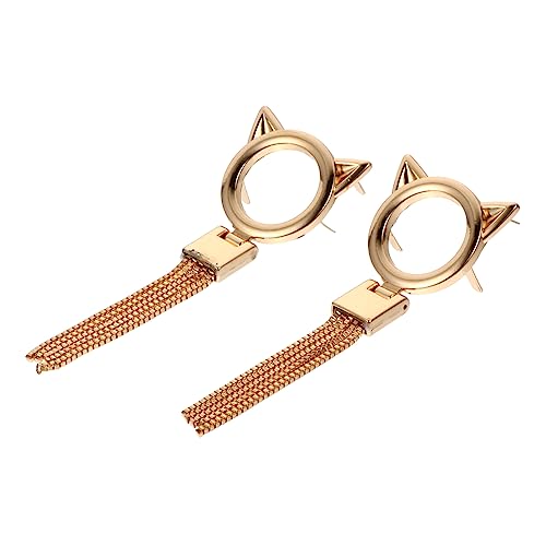 Angoily 1 Satz Katzenkopf Dekorative Knöpfe Für Taschen Diy Kreative Verzierungselemente Hochwertige Handwerkskunst Einfach Zu Für Taschenaccessoires 2 Stück von Angoily