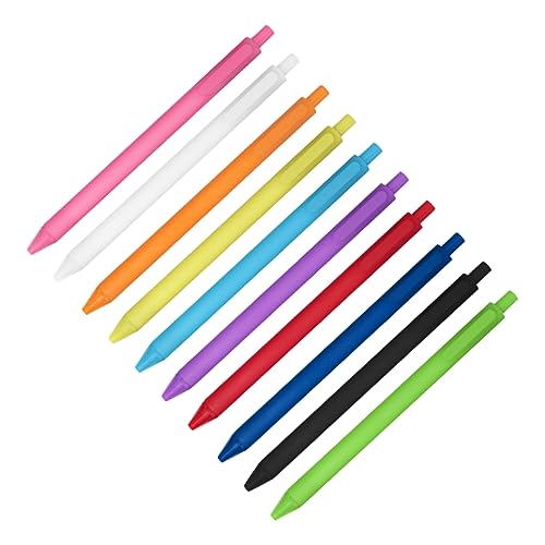 Angoily 1 Satz Kawaii Kugelschreiber Bunte Druckbleistifte Für Schüler Und Bürobedarf Für Notizen Und Kreative Schreibprojekte Zufällige Farben Zufällige Farbe 10 Stück von Angoily