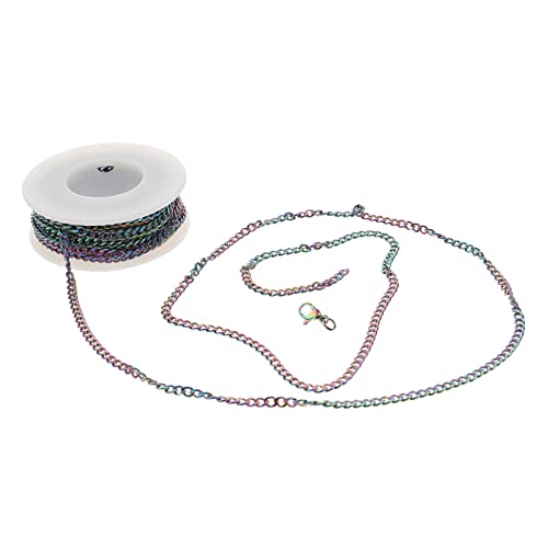 Angoily 1 Satz Kette für DIY Schmuckherstellung Rostfreier Flachketten Zubehör mit Karabiner für Armbänder und Leicht und Langlebig für Angoily 1 Satz Kette für DIY Schmuckherstellung Rostfreier Flachketten Zubehör mit Karabiner für Armbänder und Leicht und Langlebig für von Angoily