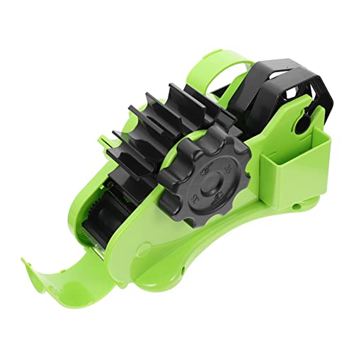 Angoily 1 Satz Klebebandspender mit Tape Cutter Halter für Klebeband Semi Automatischer Abroller für Büro Schule und Zuhause Grün von Angoily