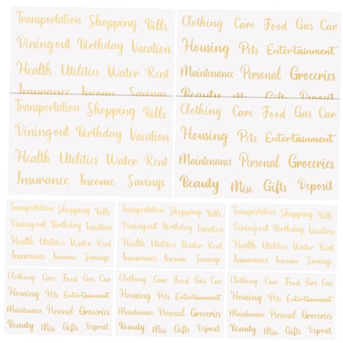Angoily 1 Satz Kleine Haushaltsbudget Multifunktionale Aufkleber Zur Kategorisierung Von Geldfächern Praktische Labels Für Täglichen Gebrauch Für Budgetplanung Und 10 Blatt Angoily 1 Satz Kleine Haushaltsbudget Multifunktionale Aufkleber Zur Kategorisierung Von Geldfächern Praktische Labels Für Täglichen Gebrauch Für Budgetplanung Und 10 Blatt von Angoily