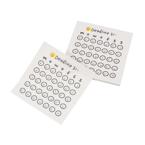 Angoily 1 Satz Kreative Memo Pads Bunte Haftnotizen Für Büro Zuhause Selbstklebende Notizen Praktische Schreibunterstützung Für Erinnerungen Countdown 2 Stück von Angoily