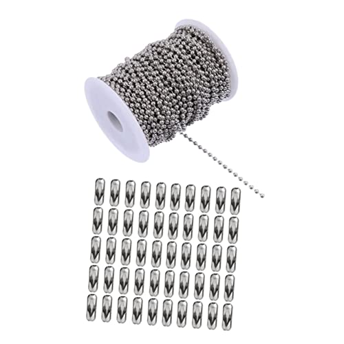 Angoily 1 Satz Kugelkette mit Buckles DIY Verlängerungskette für Deckenventilatoren Hohe Lichtanlagen Mehr Zuschneidbar Rostfrei Verstellbar Angoily 1 Satz Kugelkette mit Buckles DIY Verlängerungskette für Deckenventilatoren Hohe Lichtanlagen Mehr Zuschneidbar Rostfrei Verstellbar von Angoily