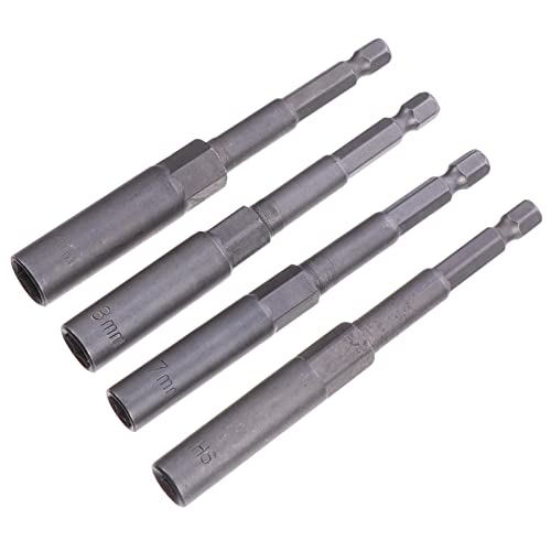 Angoily 1 Satz Magnetische Chargenkopfhülle Metrisch Werkzeug Verlängerung Ärmel Magnetische Bithalter Magnetische Bohrerhalter Bohrbitstufer Chrom-vanadium-legierter Stahl Silber 4 Stück Angoily 1 Satz Magnetische Chargenkopfhülle Metrisch Werkzeug Verlängerung Ärmel Magnetische Bithalter Magnetische Bohrerhalter Bohrbitstufer Chrom-vanadium-legierter Stahl Silber 4 Stück von Angoily