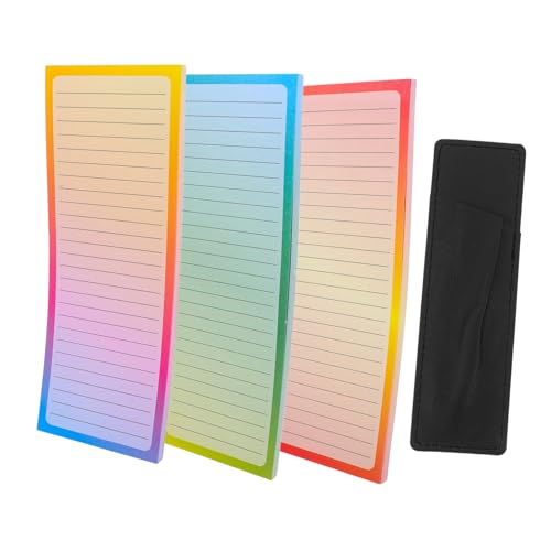 Angoily 1 Satz Magnetische Einkaufsliste Einkaufslistenblock mit Magnet für Erwachsene Unterlage Magnetisches Memo -Pad Pads kühlschrank Lebensmittelliste Magnet Notizblock Notizbilder Pu von Angoily