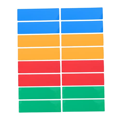 Angoily 1 Satz Magnetische Namensschilder Beschreibbare Und Abwischbare Etiketten Für Whiteboards Kühlschränke Und Klassenzimmer Praktische Farbenfrohe Magnetische Labels Für 60 Stück von Angoily