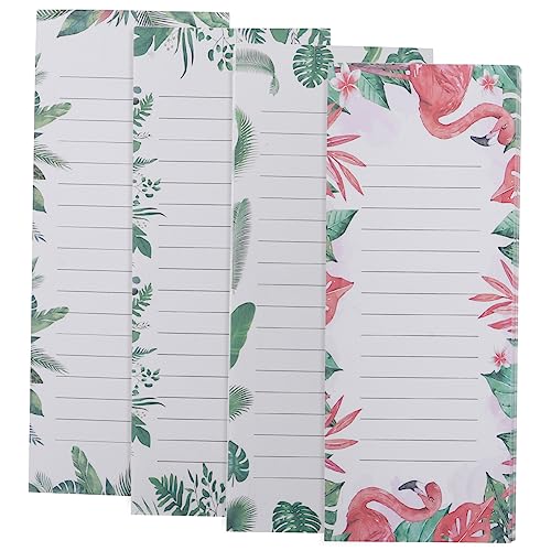 Angoily 1 Satz Magnetisches Notizbuch Set Für Kühlschrank Teiliges Memo Notizblock Mit Einkaufs Und To Do Dekorative Designs Für Notizen Und Erinnerungen 4 Stück von Angoily