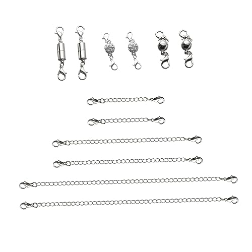 Angoily 1 Satz Magnetverschluss Ketten Teilig Umweltfreundliche Diy Schmuckzubehör mit Magnetischer Schließe für Armbänder und Schlüsselanhänger Silberfarbenes Design Angoily 1 Satz Magnetverschluss Ketten Teilig Umweltfreundliche Diy Schmuckzubehör mit Magnetischer Schließe für Armbänder und Schlüsselanhänger Silberfarbenes Design von Angoily