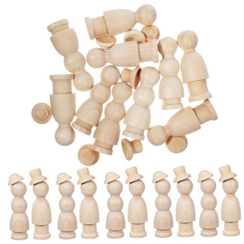 Angoily 1 Satz Malerei Handwerk Körper Steckpuppen unvollendet Zahlen unfertige Peg -Leute groß einfache Peg-Leute unbemalte Pflockmenschen Leere Figuren Holzpflock-Familie Lotusbaum Beige Angoily 1 Satz Malerei Handwerk Körper Steckpuppen unvollendet Zahlen unfertige Peg -Leute groß einfache Peg-Leute unbemalte Pflockmenschen Leere Figuren Holzpflock-Familie Lotusbaum Beige von Angoily