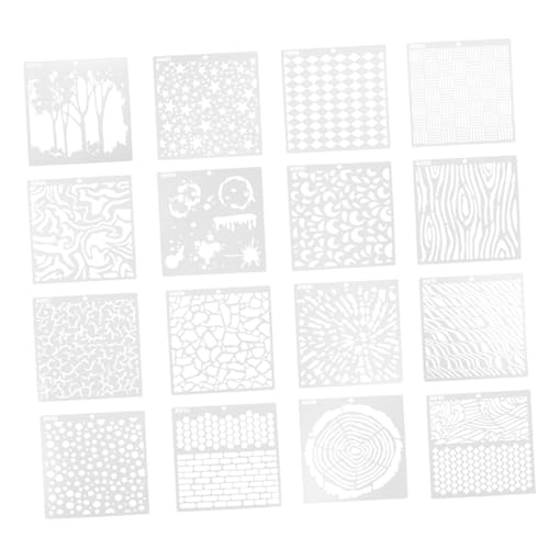 Angoily 1 Satz Malerei Schablonen Sprühvorlagen Diy Wandkunst Muster Schablonen Für Bastelarbeiten Wiederverwendbare Und Praktische Zeichenschablonen 16blatt Angoily 1 Satz Malerei Schablonen Sprühvorlagen Diy Wandkunst Muster Schablonen Für Bastelarbeiten Wiederverwendbare Und Praktische Zeichenschablonen 16blatt von Angoily
