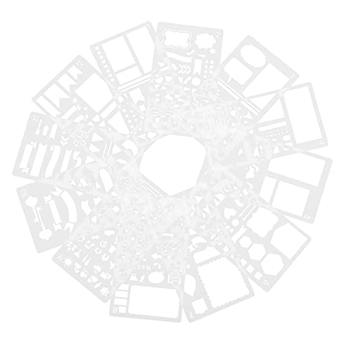 Angoily 1 Satz Malvorlage Material Malschablone Geometrische Schablonen Zeitschrift Sprühmalereischablonen Journal -schablone Farbe Schablone Malen Vorlagen Das Haustier 12 Stück Angoily 1 Satz Malvorlage Material Malschablone Geometrische Schablonen Zeitschrift Sprühmalereischablonen Journal -schablone Farbe Schablone Malen Vorlagen Das Haustier 12 Stück von Angoily