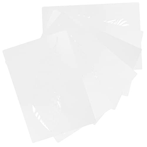 Angoily 1 Satz Malvorlage Wand Malschablonen Für Und Federmuster-malschablone Plume-schablone Federmuster-schablone Wiederverwendbare Schablonenmalerei Schablone Malen Das Haustier 6 Stück von Angoily