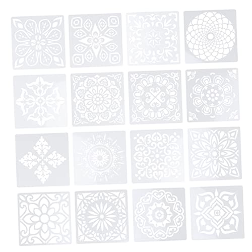 Angoily 1 Satz Mandala Malvorlagen Wiederverwendbare Schablonen Für Graffiti Zeichentools Kreative Malvorlagen Für Jungen Und Mädchen Für Diy Wände Und Kunstprojekte 16 Stück Angoily 1 Satz Mandala Malvorlagen Wiederverwendbare Schablonen Für Graffiti Zeichentools Kreative Malvorlagen Für Jungen Und Mädchen Für Diy Wände Und Kunstprojekte 16 Stück von Angoily