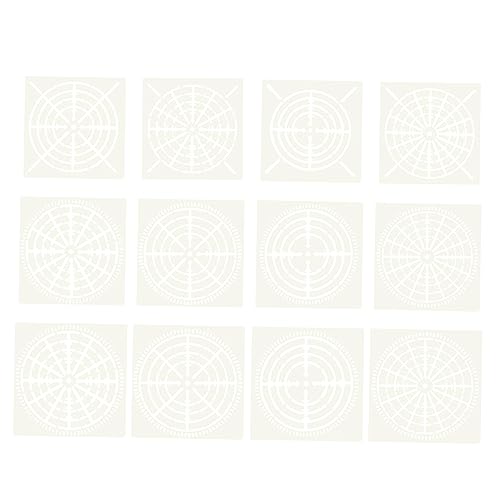 Angoily 1 Satz Mandala Schablonen Set Wiederverwendbare Diy Malvorlagen Für Projekte Für Erwachsene Und Vielseitig Einsetzbar Für Handwerk Und Schulprojekte 12 Stück von Angoily