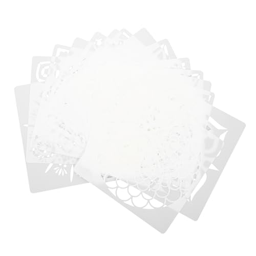 Angoily 1 Satz Mandala Schablonen Teiliges Wiederverwendbares Kunststoff Bestehendes Mit Blumenmustern Für Kreative Malerei Und Diy Projekte Für Erwachsene 16blatt von Angoily