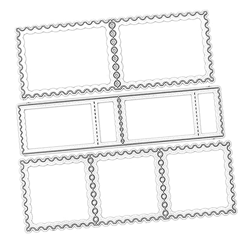 Angoily 1 Satz Metallmesserform Album-Stanzformen Stanzformen für zu Hause Stanzteile für die Stempelherstellung Stempel-Stanzformen Stanzformen Schablone Stahl Silver von Angoily