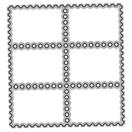 Angoily 1 Satz Metallmesserform stanzwerkzeug scheckheft Schneidwerkzeug für Dekoration Stanzformen sterben Stanzform für Briefmarken Formen für Fotoalben Kohlenstoffstahl Silver von Angoily