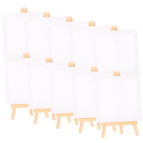 Angoily 1 Satz Mini Staffelei Teiliges mit Kleinen Bemalbaren Leinwänden für Diy Projekte Vielseitige Mini und Dekorative Malstaffeleien für Künstler und Bastler von Angoily
