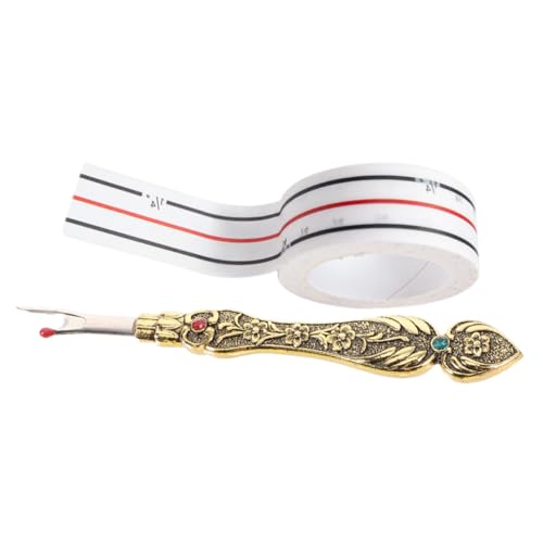 Angoily 1 Satz Nahttrenner Retro Fadenschneider mit Ergonomischem Griff und Nähpositionierung Klebeband Nähwerkzeug für Präzises Entfernen von Stichen für Diy und Handarbeiten von Angoily