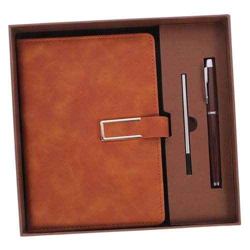 Angoily 1 Satz Notizbuch Set mit Multi Funktion Notepad und Stift Retro Business Schreibnotizbuch für Büro Schule Reisen Tragbar und Langlebig für Notizen und Tagebuch von Angoily