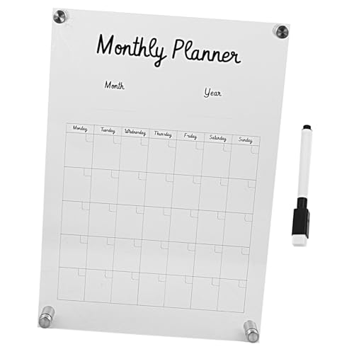 Angoily 1 Satz Notiztafel Wöchentlich Notiz Bretter Tipp Led Beachten Radiergummi-tafel Für Die Wand Planer Trockener Löschbrett Groß Büro Trocken Abwischbare Tafel, Klar Acryl Transparent Angoily 1 Satz Notiztafel Wöchentlich Notiz Bretter Tipp Led Beachten Radiergummi-tafel Für Die Wand Planer Trockener Löschbrett Groß Büro Trocken Abwischbare Tafel, Klar Acryl Transparent von Angoily