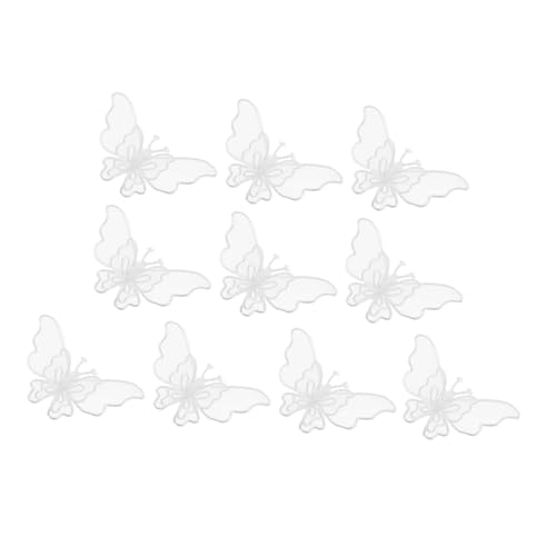 Angoily 1 Satz Organza Schmetterlinge Patches Doppellagige Spitzenapplikationen Für Diy Kleidung Für Bastelprojekte Und Dekoration Von Kostümen 10 Stück von Angoily