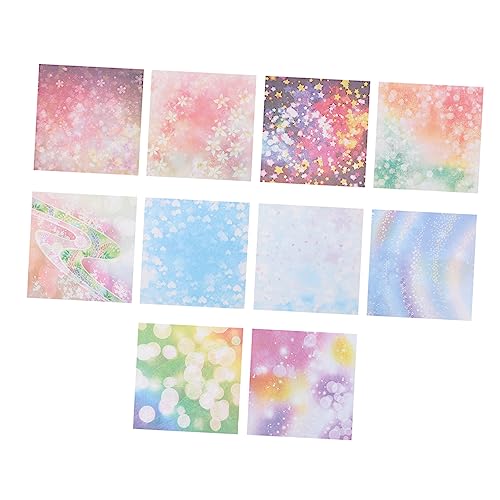 Angoily 1 Satz Origami Papier Set Doppelseitiges Quadratisches Faltpapier Bunten Farben für Diy Kunstprojekte und Bastelarbeiten für Erwachsene von Angoily