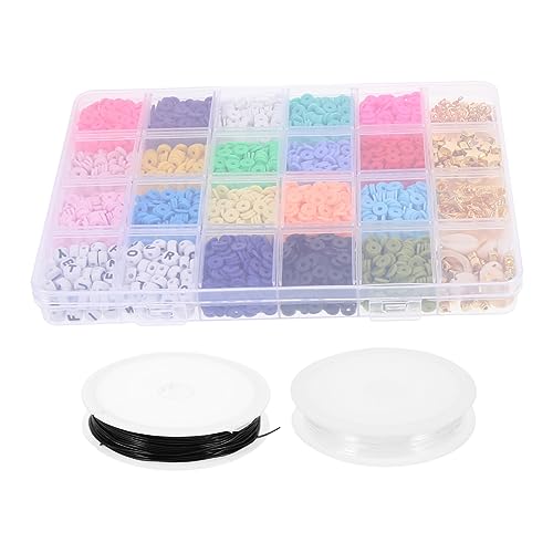 Angoily 1 Satz Polymer Clay Beads Spacer Perlen für Diy Schmuck für Armbänder und Ohrringe Langlebig und Vielseitig Einsetzbar für Projekte von Angoily