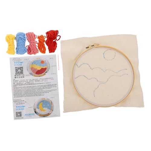 Angoily 1 Satz Punch Needle für Anfänger Diy Stickerei Kit mit Landschaftsmuster Einstellbarer Stanznadel und Buntem Garn für Bastelprojekte mit Kindern und Familie Angoily 1 Satz Punch Needle für Anfänger Diy Stickerei Kit mit Landschaftsmuster Einstellbarer Stanznadel und Buntem Garn für Bastelprojekte mit Kindern und Familie von Angoily